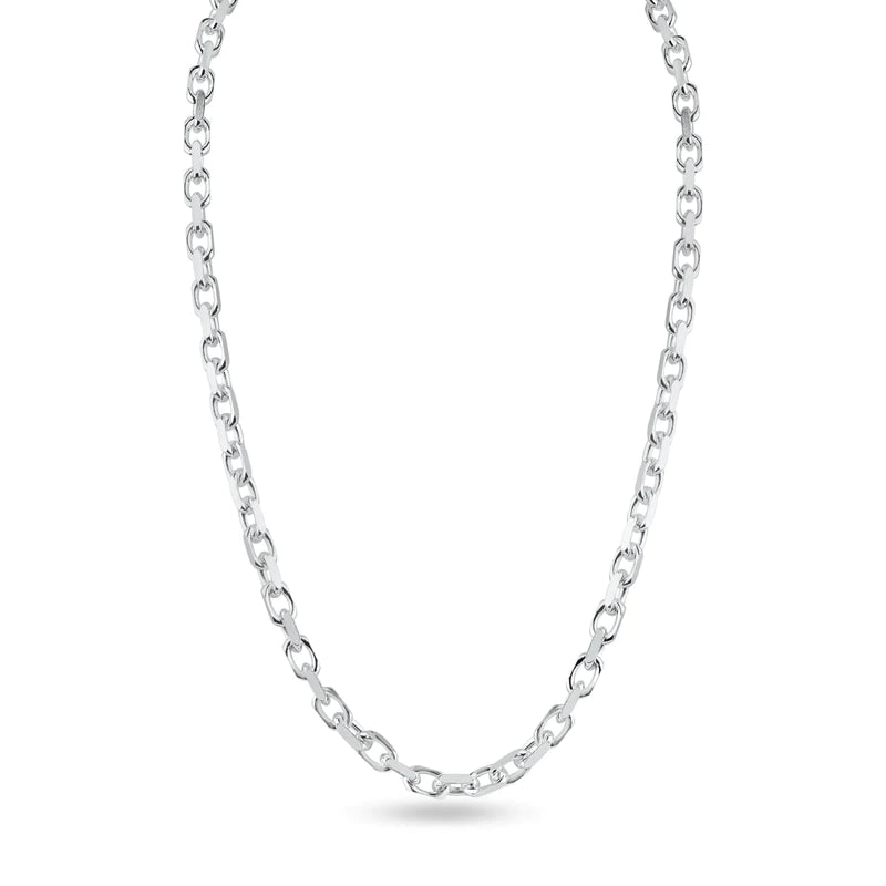Silver 925 Diamond Cut Forzatina Link 160 Chain 4.7mm