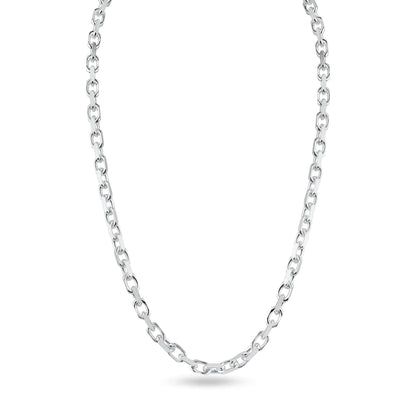 Silver 925 Diamond Cut Forzatina Link 180 Chain 5.5mm