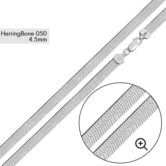 Herring Bone 050 Chain 4.5mm