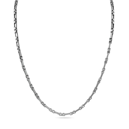 Silver 925 Gun Metal Figaro Box 2.3mm Chain