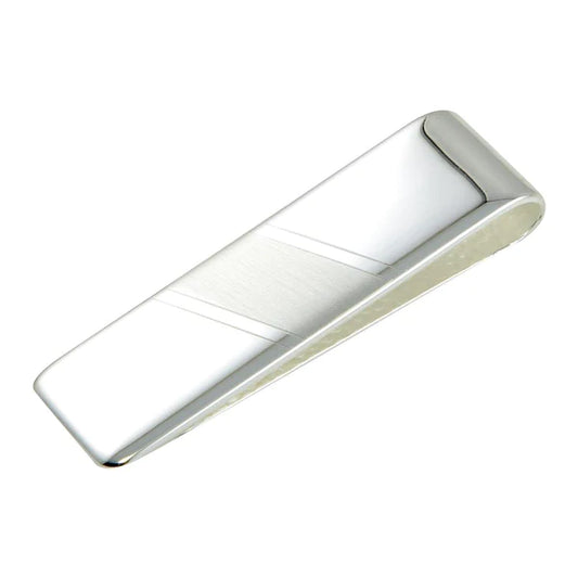 Silver 925 Matte and High Polished Money Clip