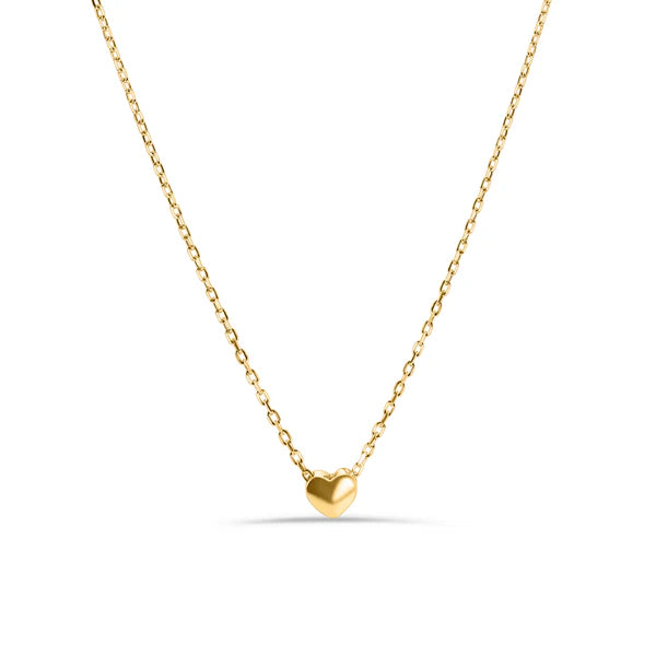 Gold Plated 925 Sterling Silver Small Heart Necklace