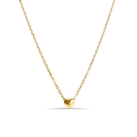 Gold Plated 925 Sterling Silver Small Heart Necklace