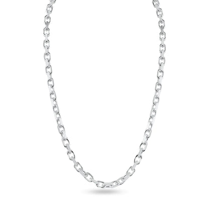 Silver 925 Diamond Cut Forzatina Link 160 Chain 4.7mm