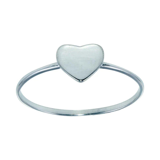 Sterling Silver 925 Heart Silver Ring